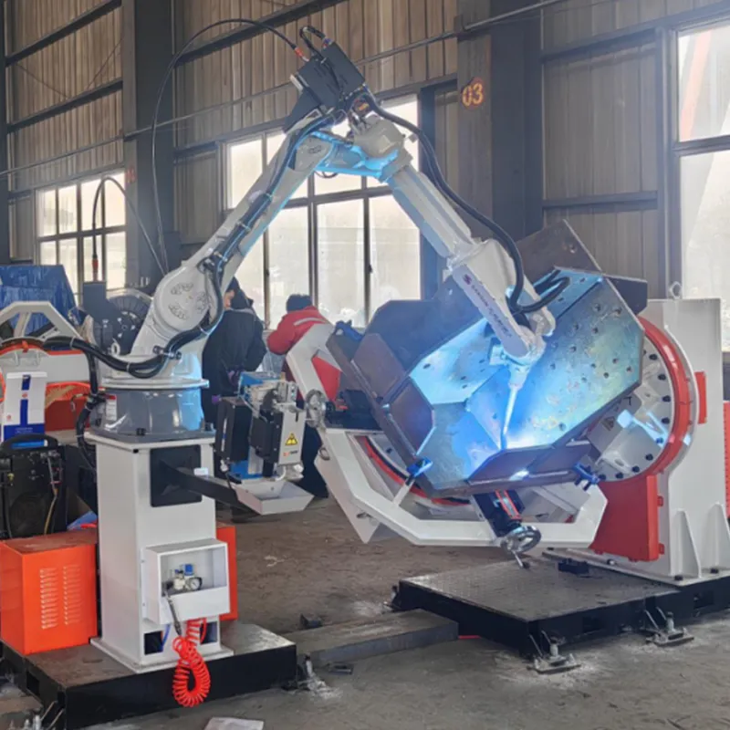 Интеллектуальный сварочная станция по роботам для сварки основания опоры с ЧПУ , TJH120/1, TJH120/2