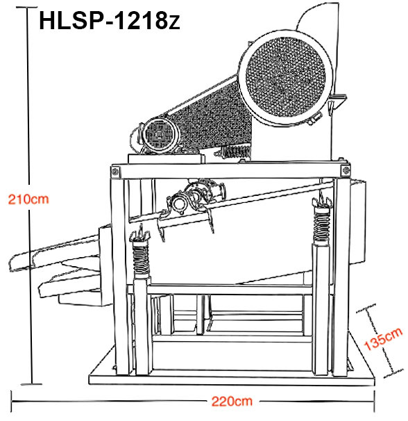 Щековая дробилка HLSP-1218 / 1525