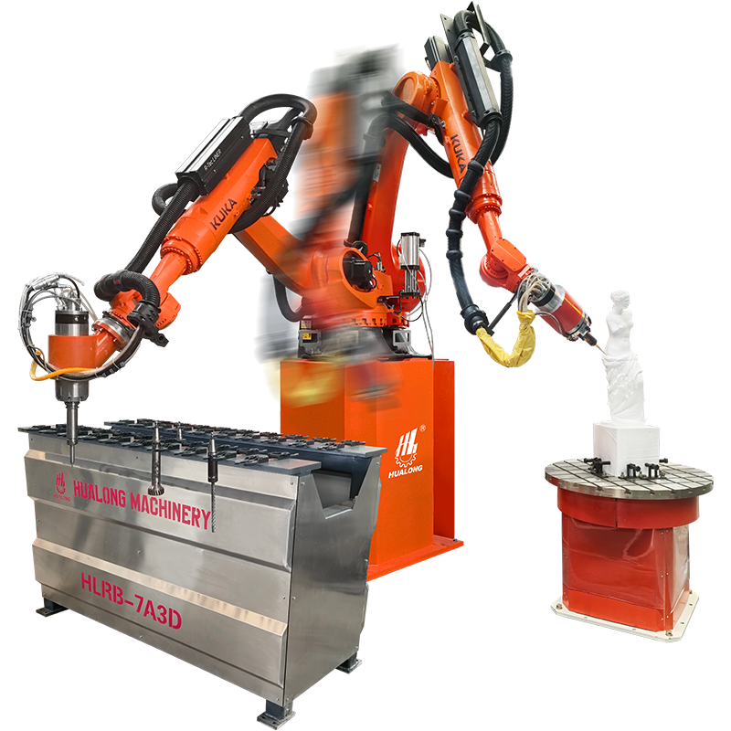 7-осевой робот KUKA HLRB-7A3D для 3D-резки камня