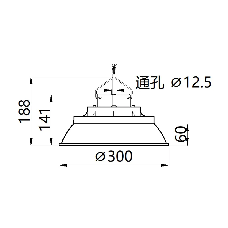 Светодиодный потолочный светильник CEK6220H-50W