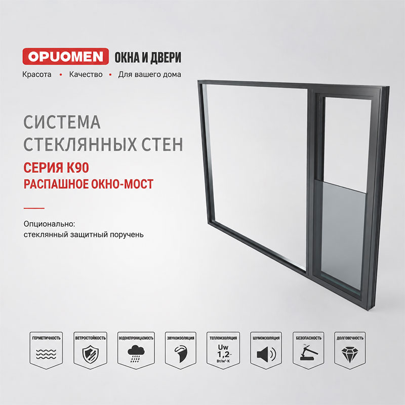 K90 Распашное окно