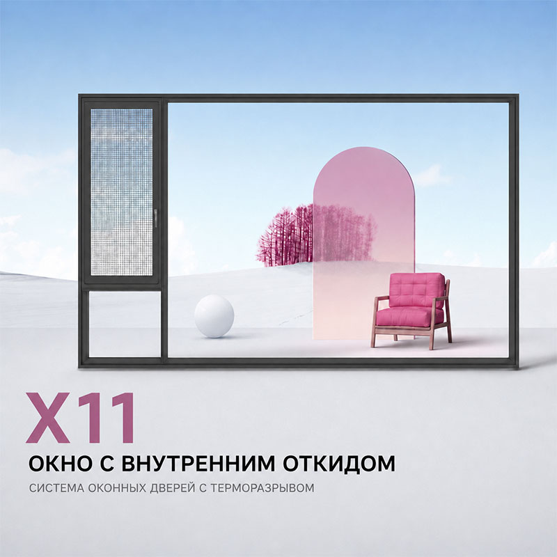 X11 Окно с поворотно-откидным открыванием
