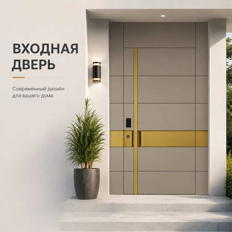 Алюминиевая входная дверь