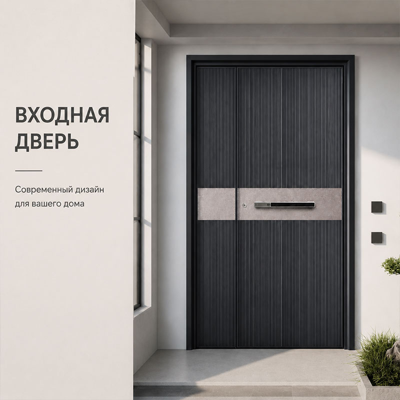 Алюминиевая входная дверь