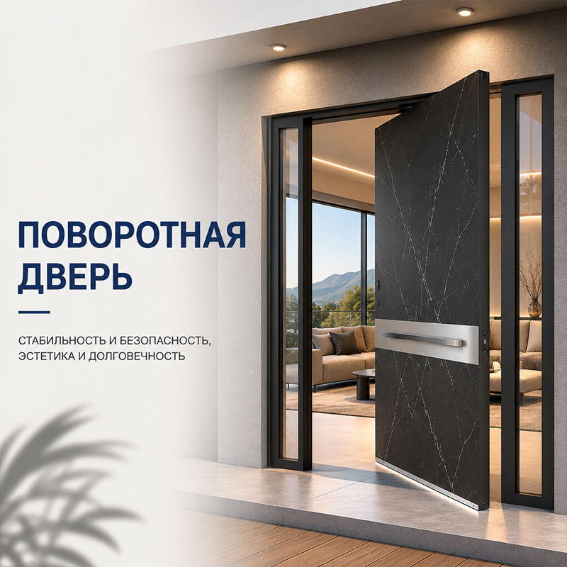 Дверь на плоской оси