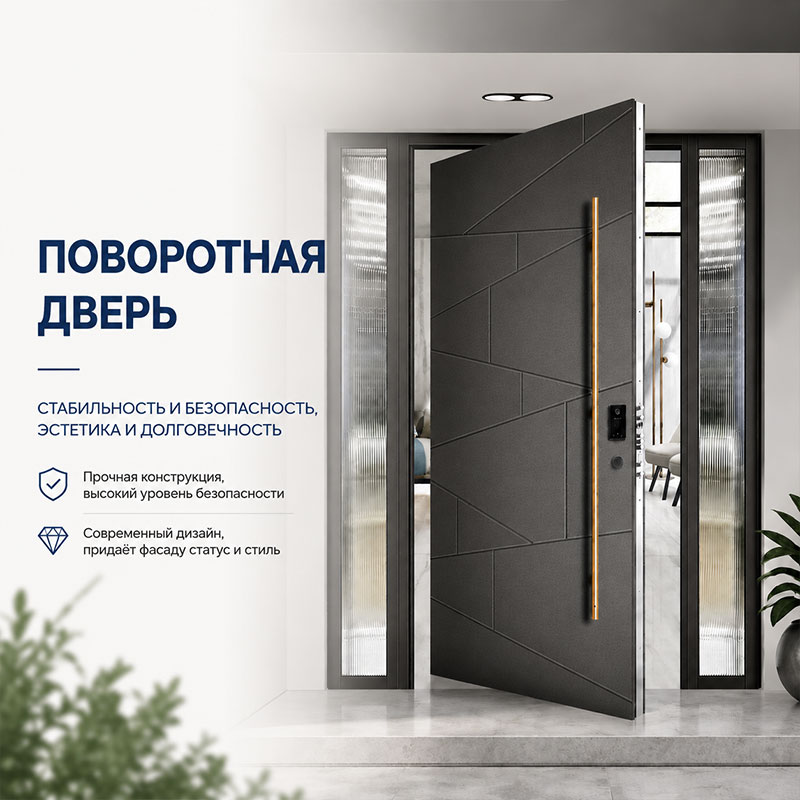 Дверь на плоской оси