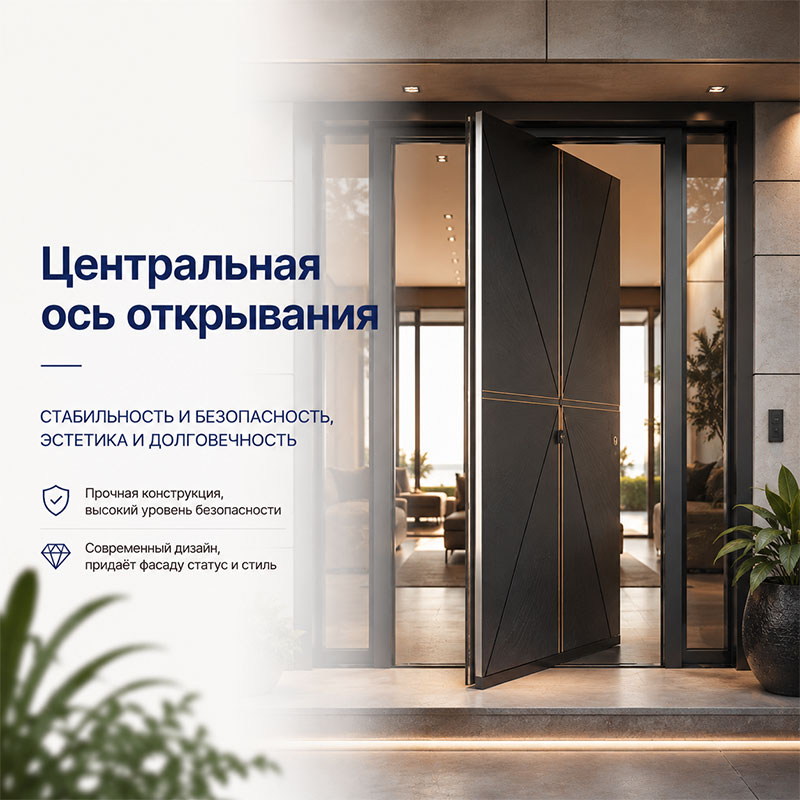 Дверь на центральной оси