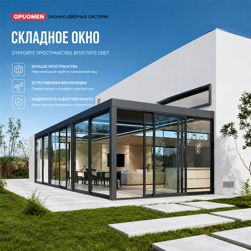 Зимний сад с плоской крышей