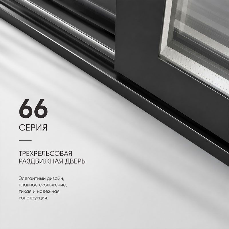 Раздвижная дверь серии 66