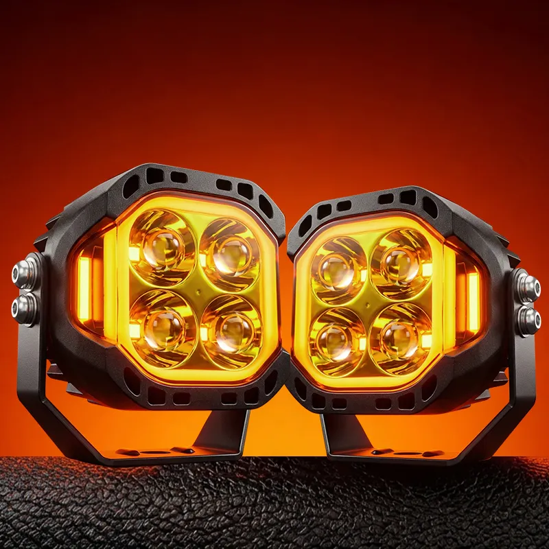 Крепление для противотуманных фар внедорожника под пикап, ATV, UTV, SUV – для водонепроницаемых светодиодных рабочих фар 3 дюйма 12V-36V