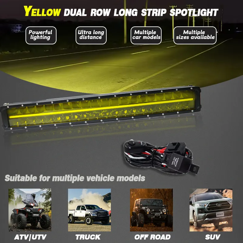 Сверхяркая светодиодная панель для внедорожников 4×4 – дальний прожектор для грузовиков, мощная LED-панель
