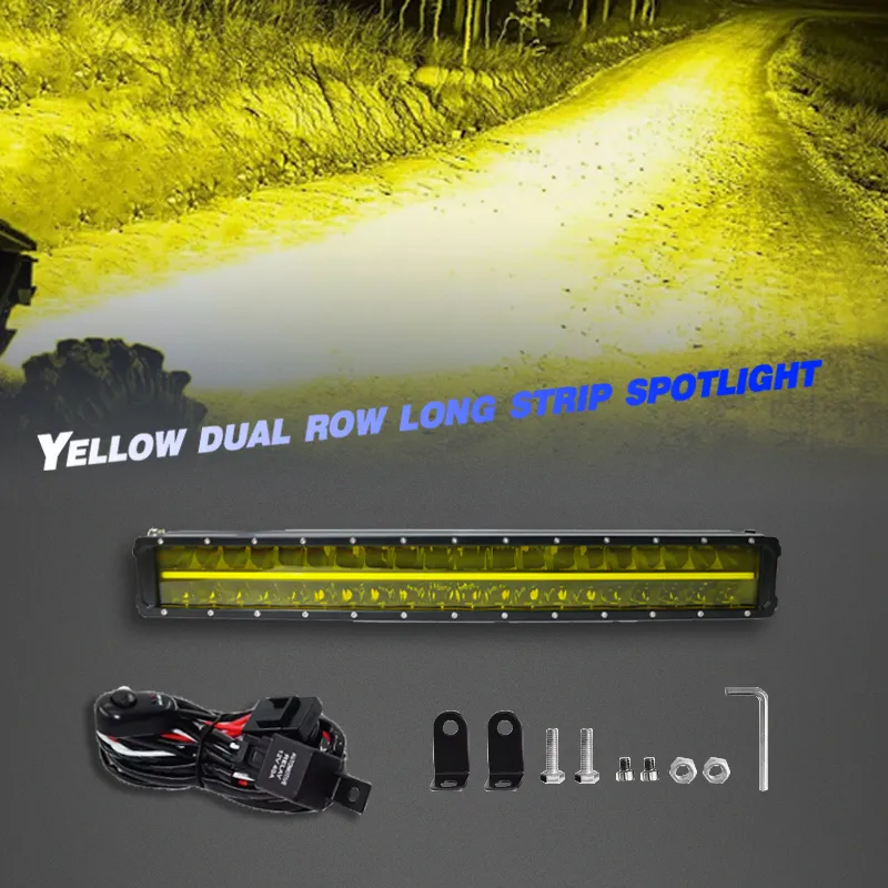 Сверхяркая светодиодная панель для внедорожников 4×4 – дальний прожектор для грузовиков, мощная LED-панель