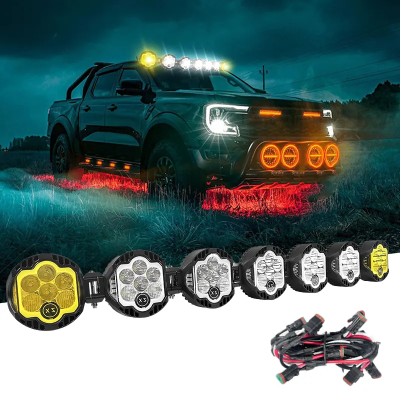 Модульная светодиодная панель 42 дюйма | Для внедорожников 4×4 | Туманная/дальний свет | Внедорожная фарра