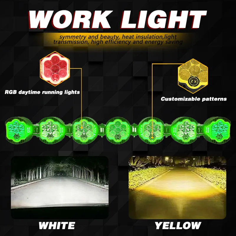 Модульная светодиодная панель 42 дюйма | Для внедорожников 4×4 | Туманная/дальний свет | Внедорожная фарра