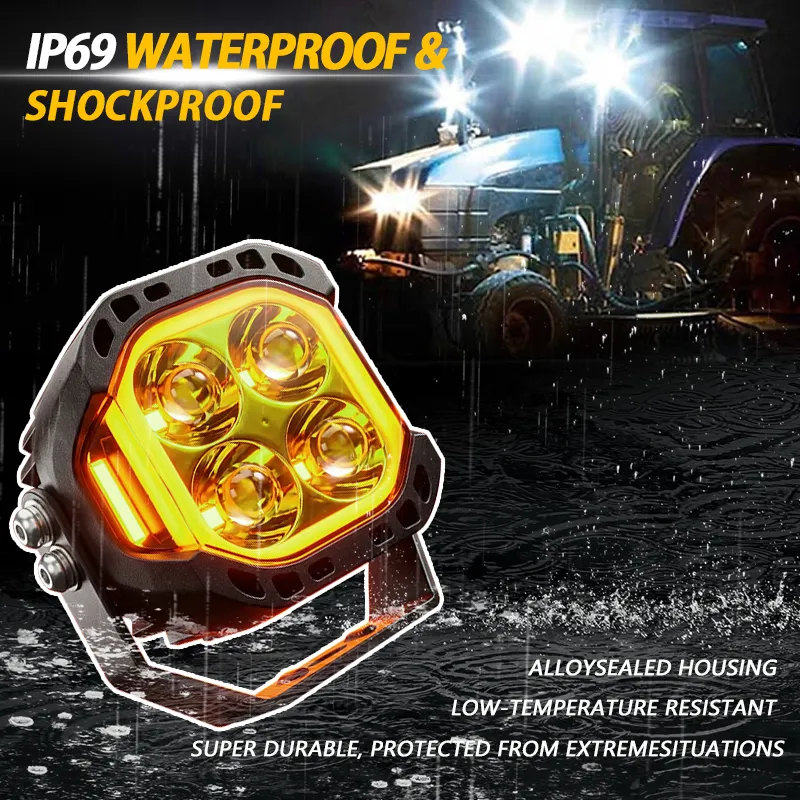 Крепление для противотуманных фар внедорожника под пикап, ATV, UTV, SUV – для водонепроницаемых светодиодных рабочих фар 3 дюйма 12V-36V