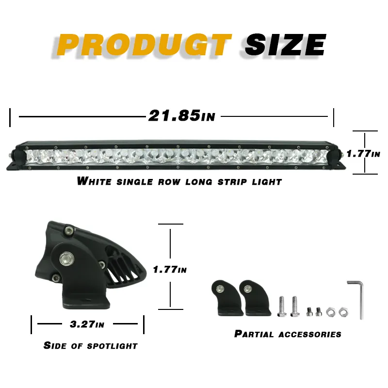 Трёхрядная светодиодная панель комбинированного освещения Flood/Spot – для внедорожников и лодок, рабочие фары для движения