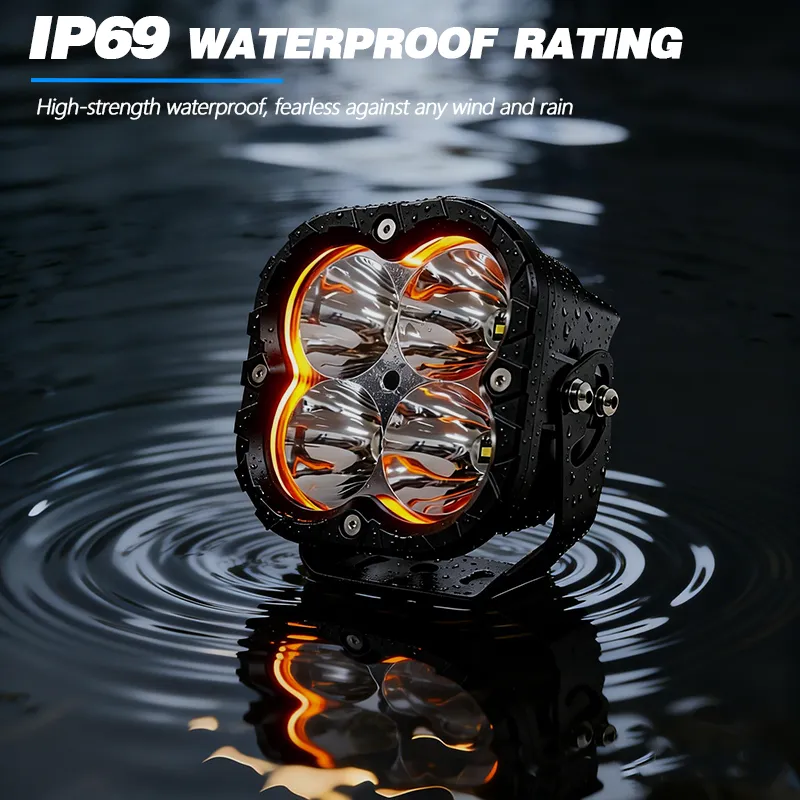 5-дюймовая двухцветная светодиодная рабочая крышевая фарра | 6000K | Дальний свет/туманная фарра для автомобиля