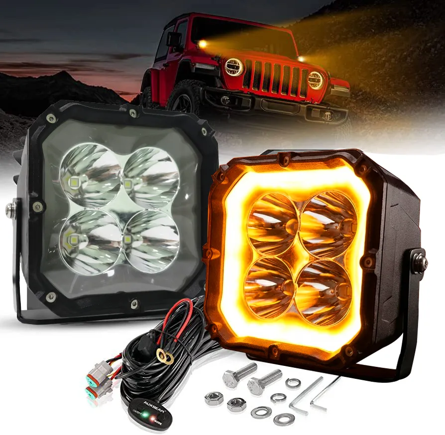 Водонепроницаемые светодиодные световые панели для внедорожников 4×4 – лазерные противотуманные модули рабочего освещения