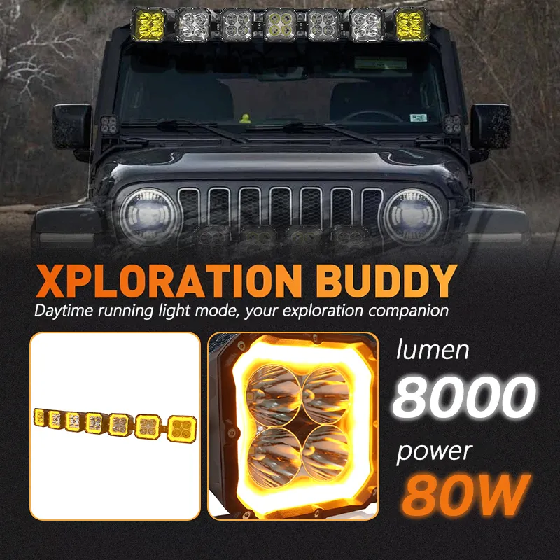 Длинная светодиодная панель IP69 | Водонепроницаемая | Для UTV, ATV | Высокая яркость и высокий световой поток