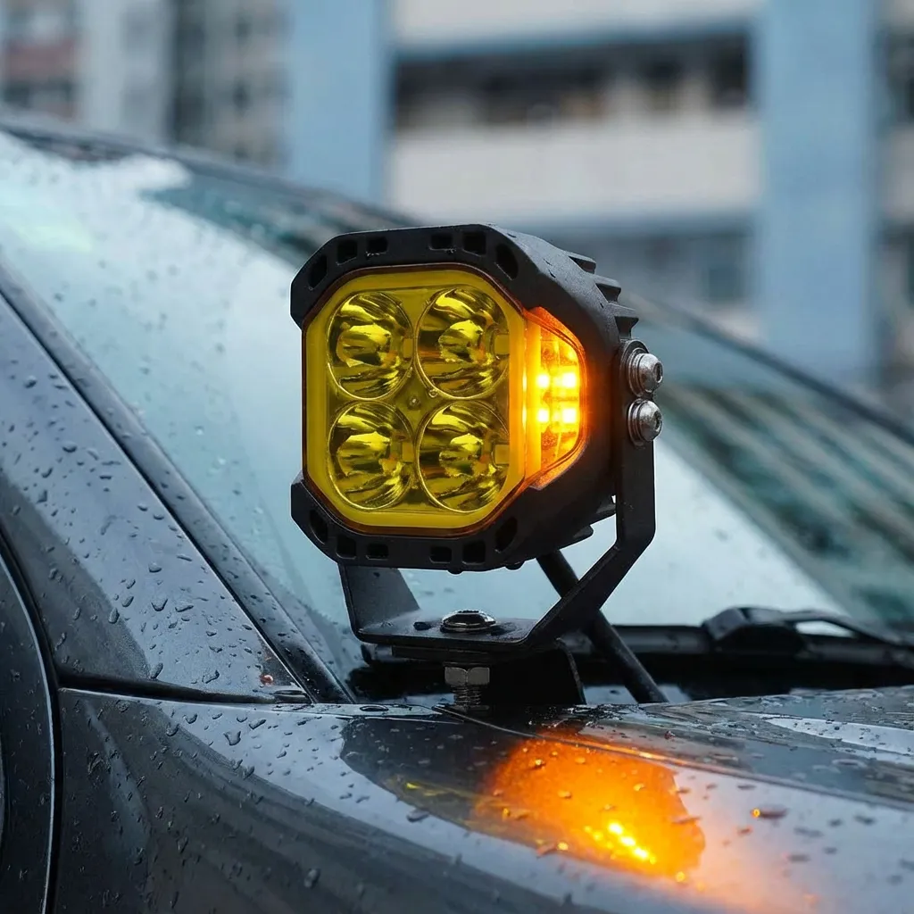 Крепление для противотуманных фар внедорожника под пикап, ATV, UTV, SUV – для водонепроницаемых светодиодных рабочих фар 3 дюйма 12V-36V