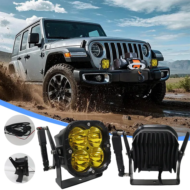 Индивидуальные светодиодные прожекторы 5 дюймов с поворотом, регулируемым углом и наклоном – вспомогательные фары для внедорожников