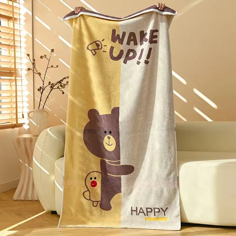 Банное полотенце из цветного хлопка