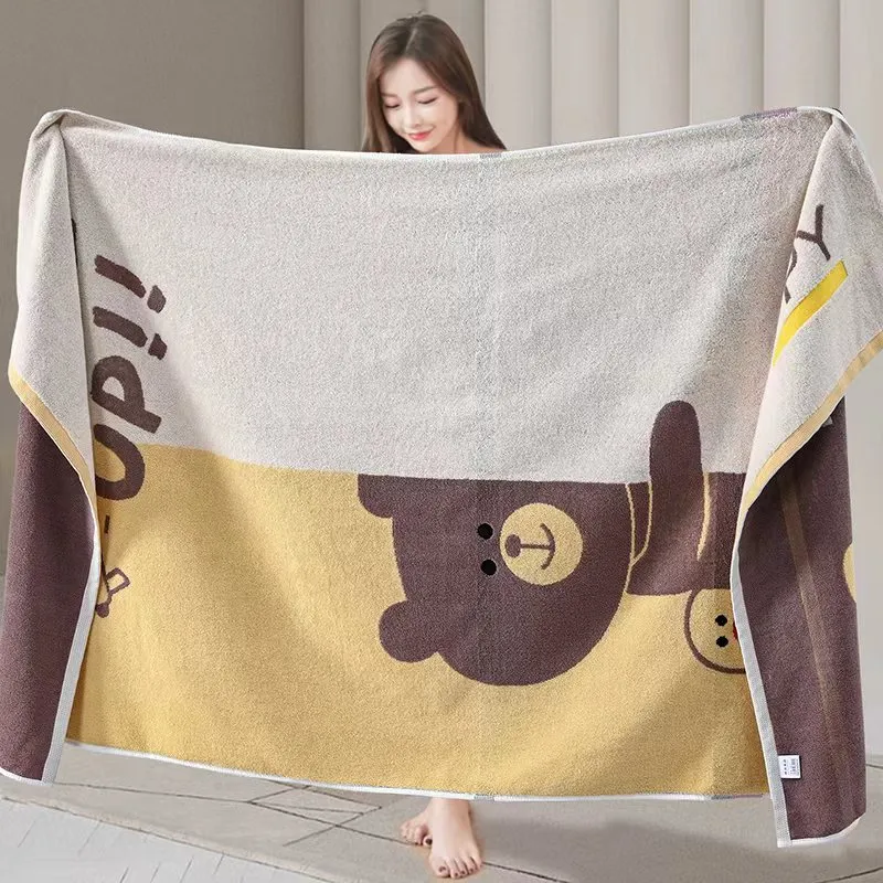 Банное полотенце из цветного хлопка