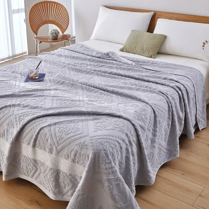 Новая модель хлопковый плед с ворсом, универсальный для кондиционера, дивана