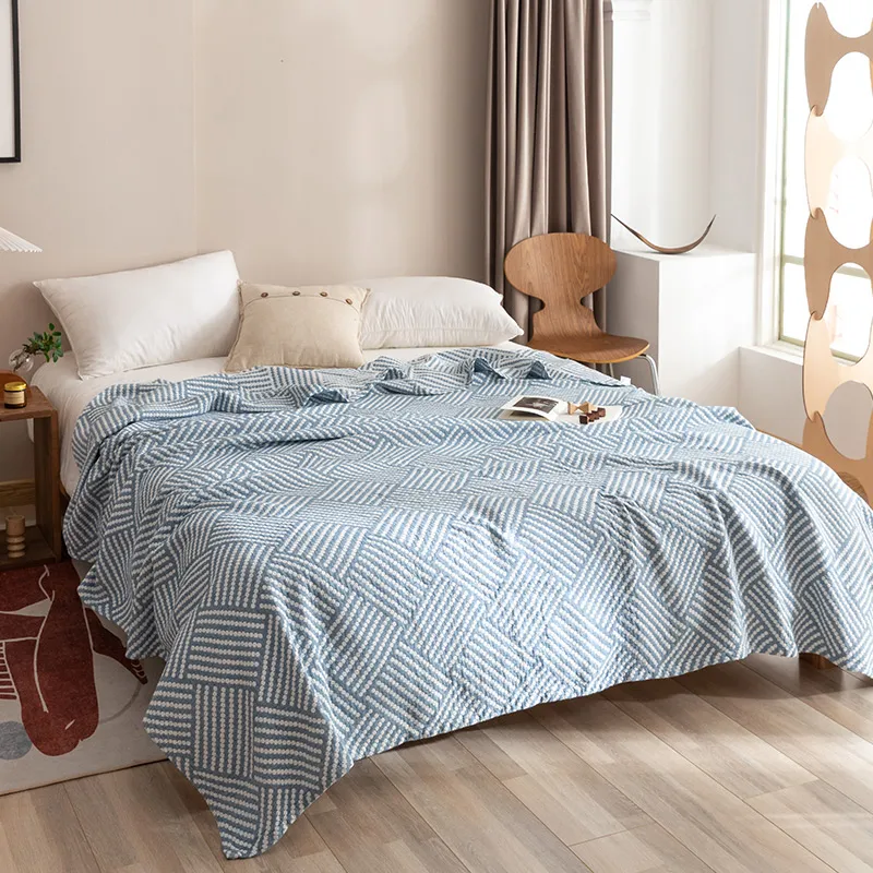 Трехслойное хлопковое одеяло из марли для кондиционера, дневного сна