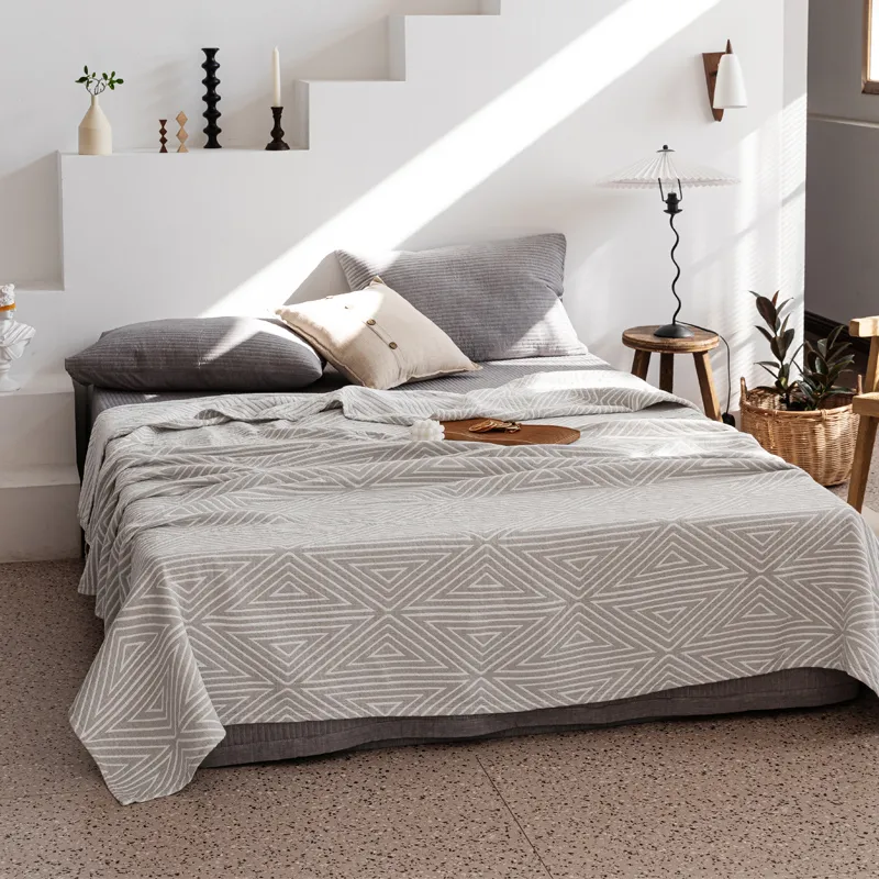 Трехслойное хлопковое одеяло из марли для кондиционера, дневного сна