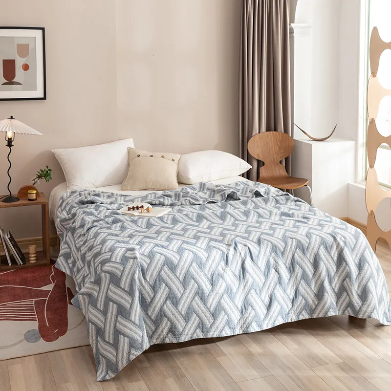 Трехслойное хлопковое одеяло из марли для кондиционера, дневного сна