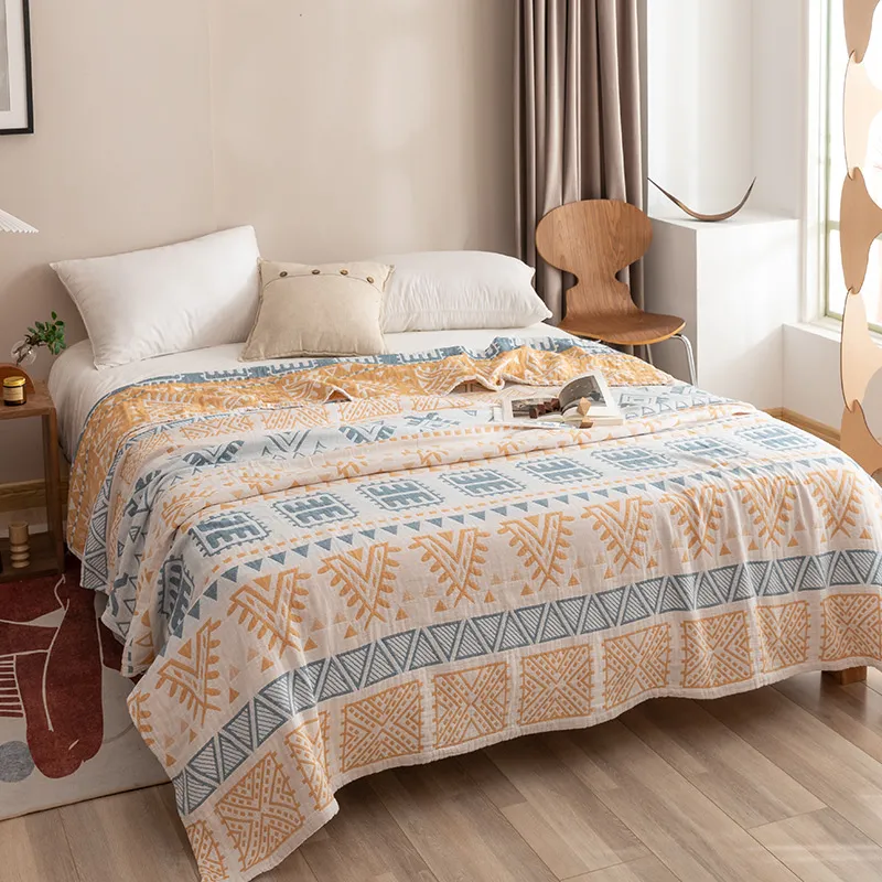 Трехслойное хлопковое одеяло из марли для кондиционера, дневного сна