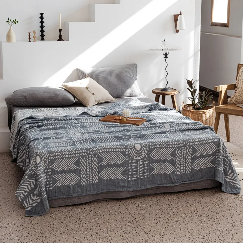 Трехслойное хлопковое одеяло из марли для кондиционера, дневного сна