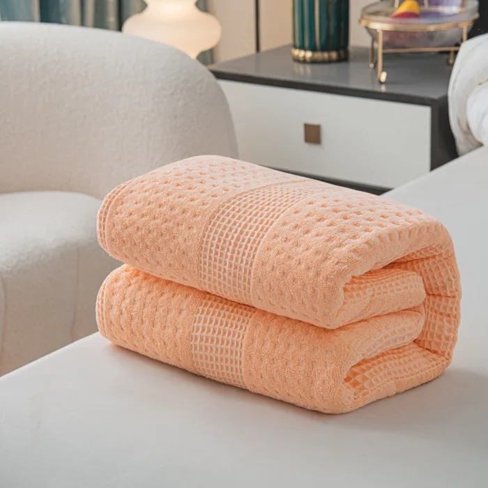 Хлопковое плед-одеяло с сотовой петлей, универсальное для сна, кондиционера