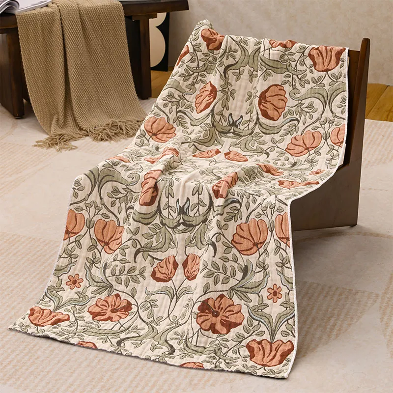 Четырехслойное банное полотенце из чистого хлопка