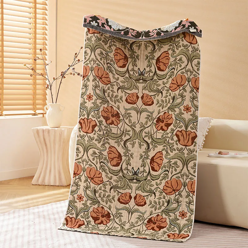 Четырехслойное банное полотенце из чистого хлопка