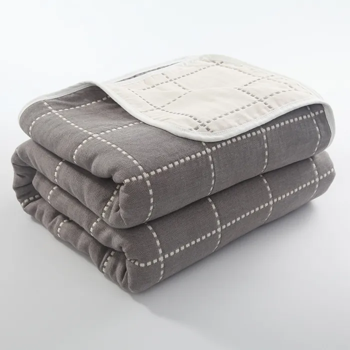 Шестислойное хлопковое одеяло из марли, утепленное, мягкое и комфортное для кондиционера