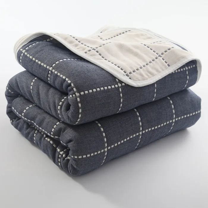Шестислойное хлопковое одеяло из марли, утепленное, мягкое и комфортное для кондиционера