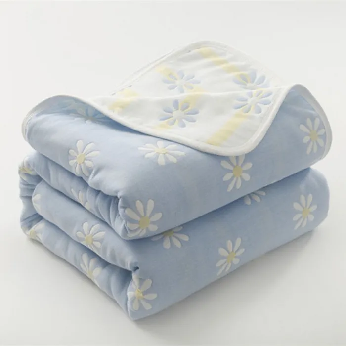 Шестислойное хлопковое одеяло из марли, утепленное, мягкое и комфортное для кондиционера