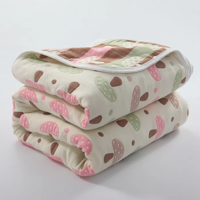 Шестислойное хлопковое одеяло из марли, утепленное, мягкое и комфортное для кондиционера