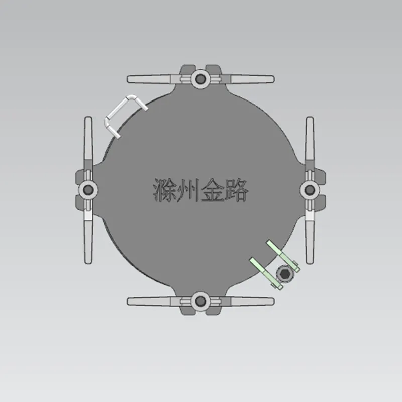 Внешний четырехлапый люк