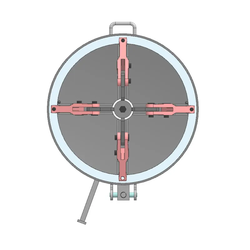 Ротационный внутренний четырехлапый люк