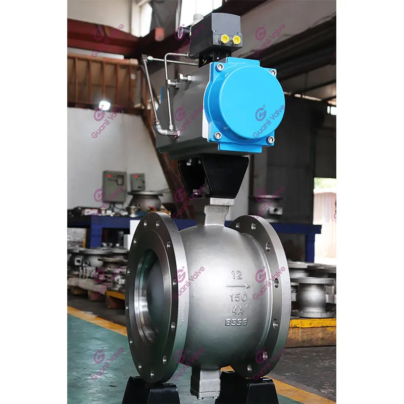 GVU647 СЕГМЕНТНЫЙ ШАРОВОЙ КЛАПАН С РЕЕЧНО-ШИННЫМ ПРИВОДОМ