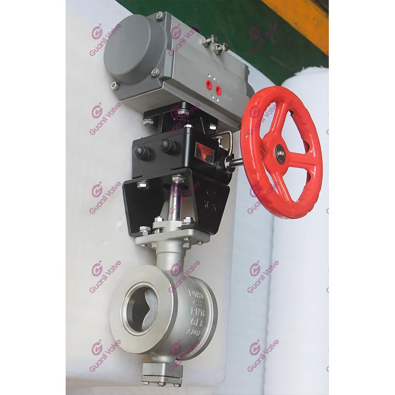 GVU647 СЕГМЕНТНЫЙ ШАРОВОЙ КЛАПАН С РЕЕЧНО-ШИННЫМ ПРИВОДОМ