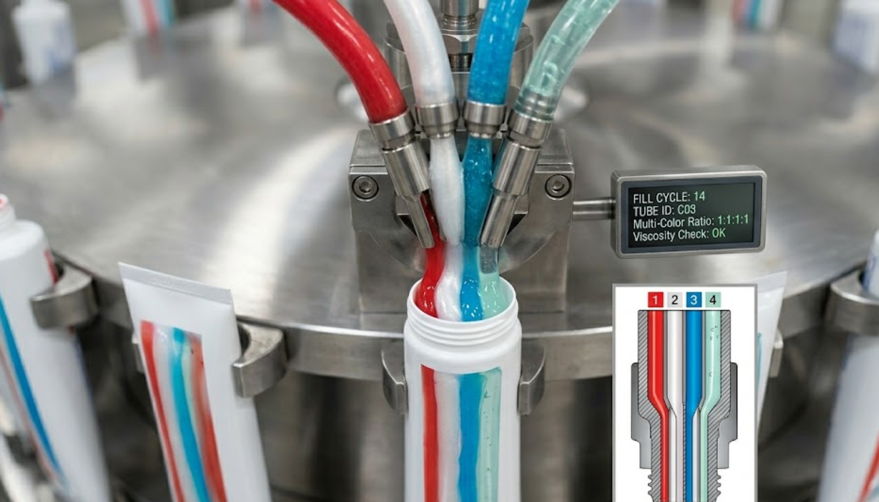 Beyond the Paste Precision Filling Solutions for Multi-Color and Herbal Toothpaste Filling Machines (3)