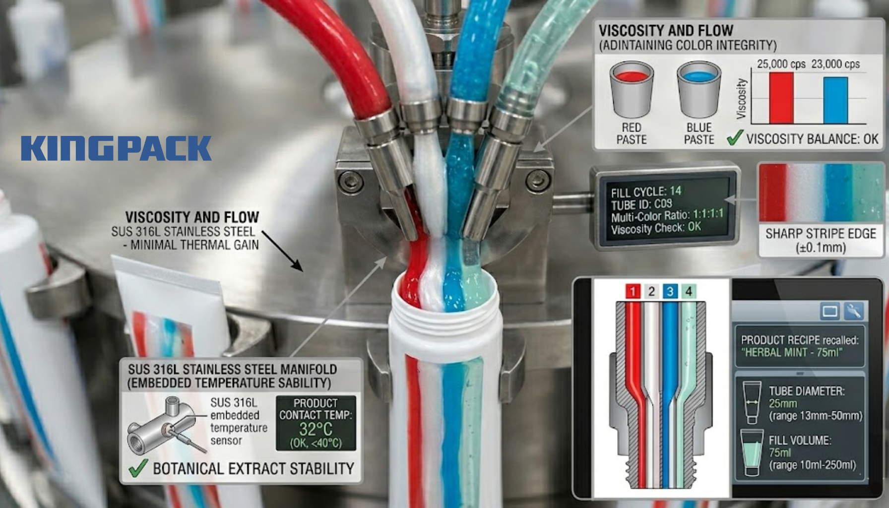 Beyond the Paste Precision Filling Solutions for Multi-Color and Herbal Toothpaste Filling Machines (4)