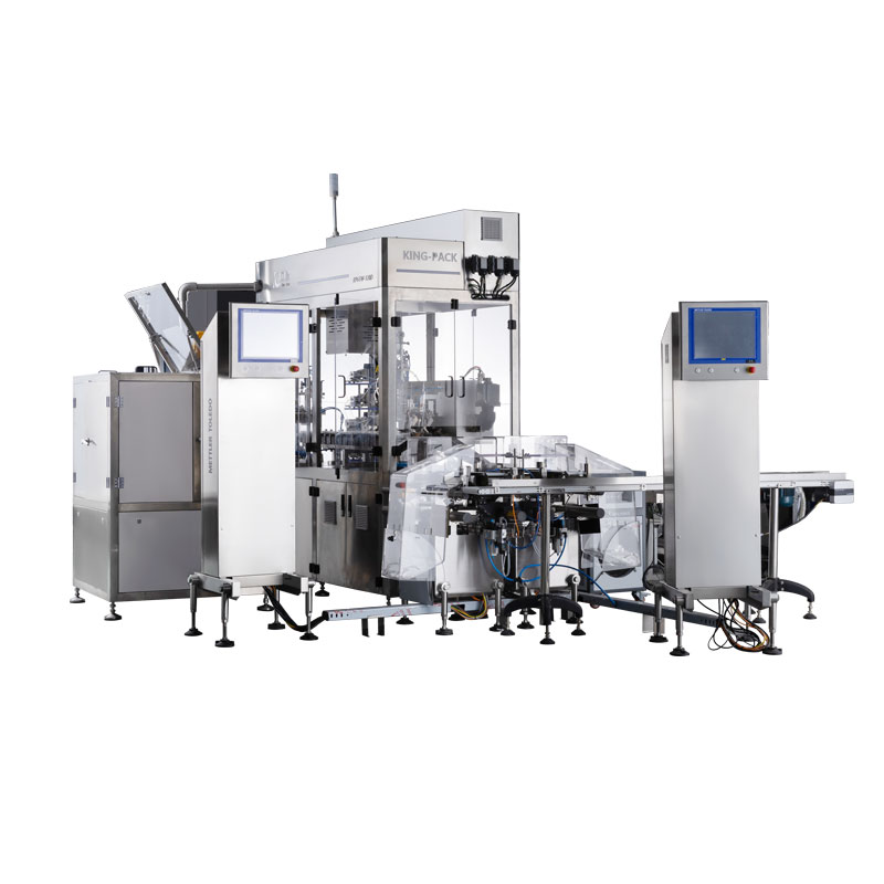 KPGFW-120D Двухголовочная роторная тубонаполнительная и запаечная машина