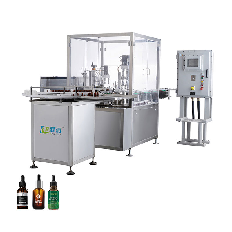 Двухголовочный взрывозащищенный фасовочно-укупорочный автомат для линиментов