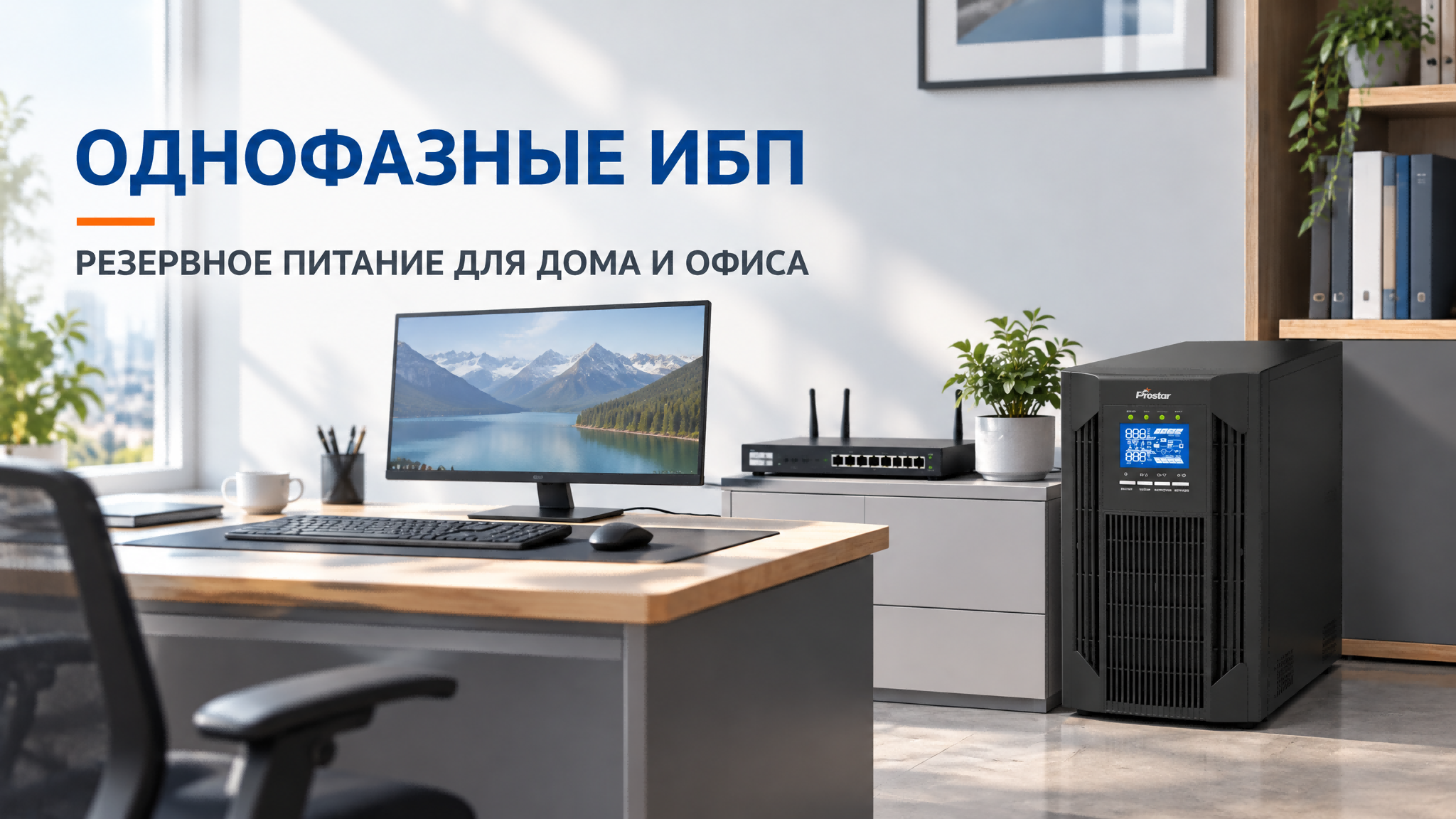 Однофазный ИБП Prostar для дома и офиса