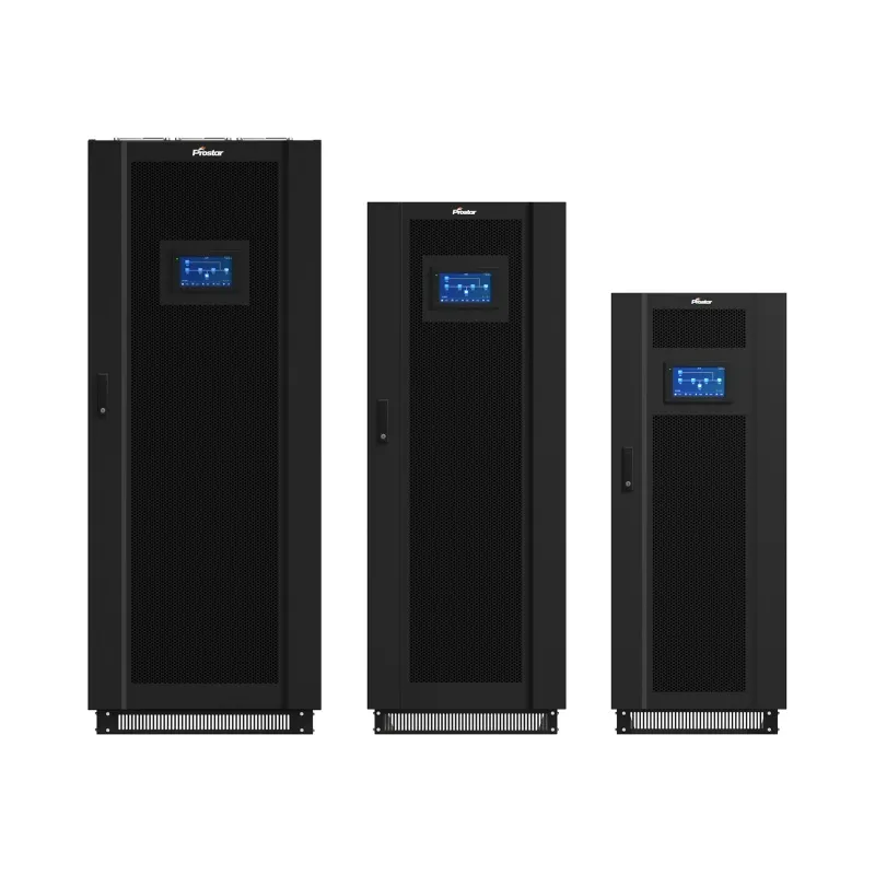 Промышленные цифровые ИБП Prostar серии ET, мощность 10-200 кВА/10-200 кВт, коэффициент мощности 1.0, сенсорный экран, вид спереди